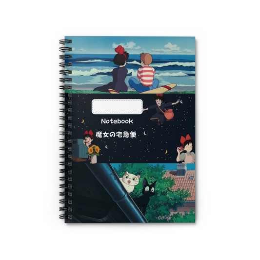 Kiki’s delivery service inspired ghibli notebook design - printable & instant download (A4 size)